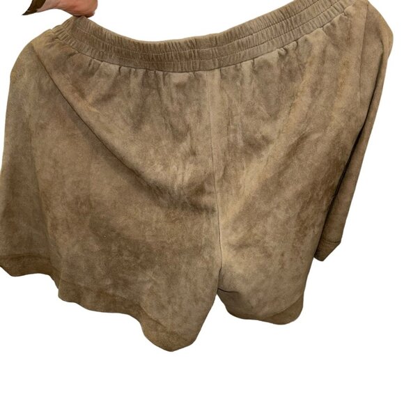 vince khaki suede leather shorts M - Picture 1 of 5